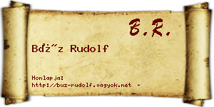 Búz Rudolf névjegykártya