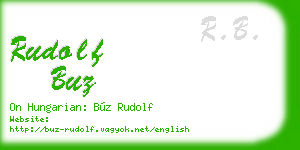 rudolf buz business card