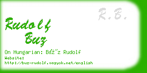 rudolf buz business card